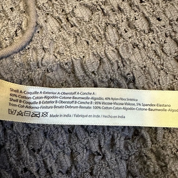 Free People Intimately FP One Adella Lace Bralette in Slate Grey - Picture 7 of 7